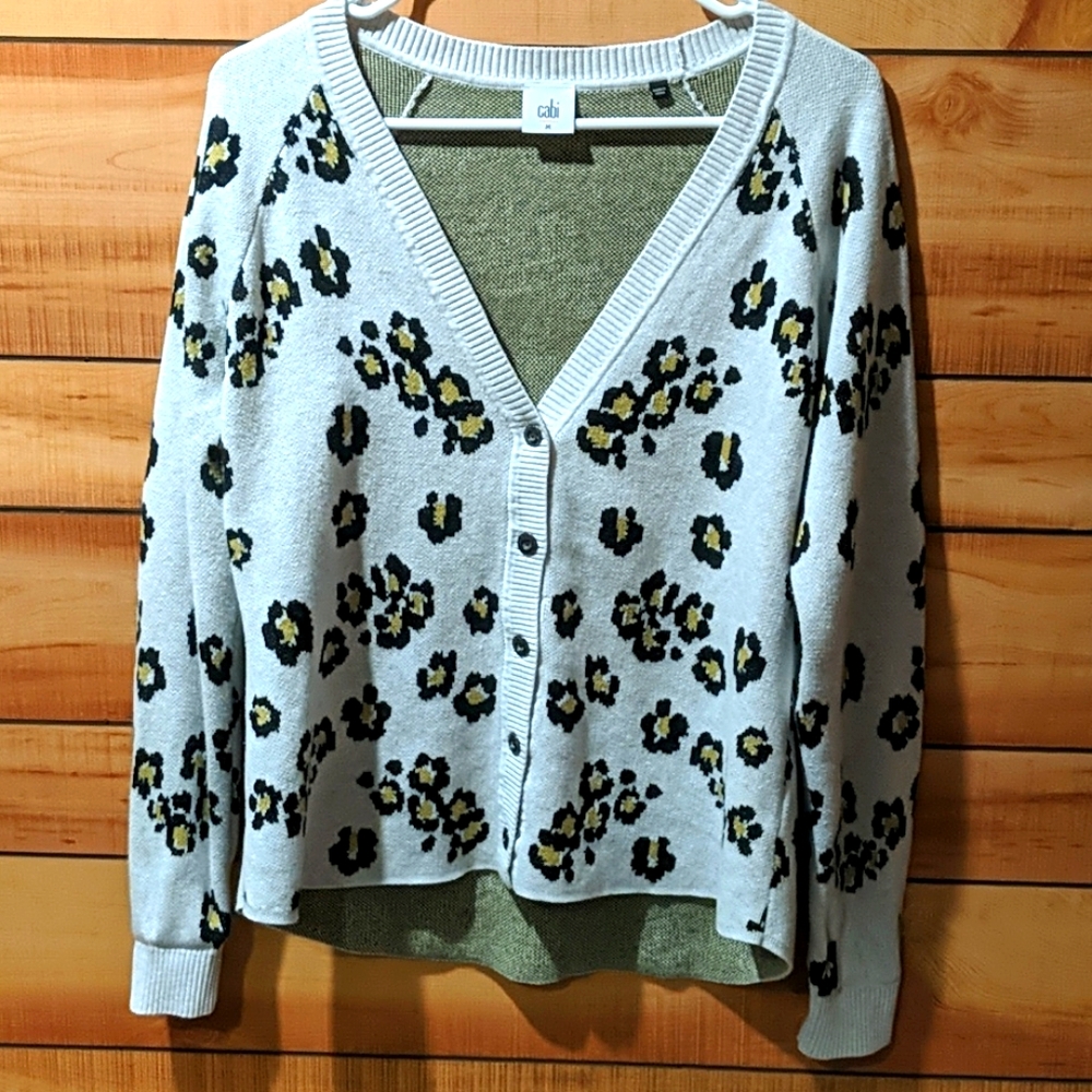 CAbi Leopard Print Button Down Cardigan - Picture 3 of 7